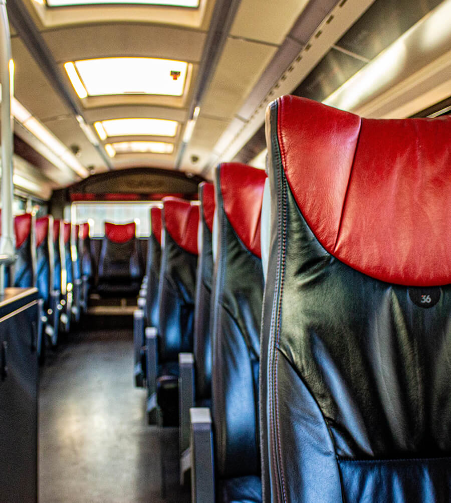 charter bus interior